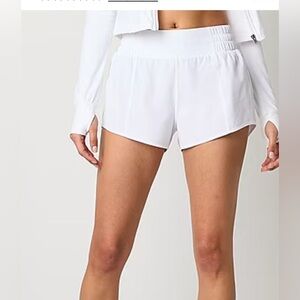 Arizona Womens Mid Rise Shortie Short-Juniors